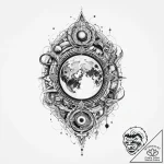 Tattoo sketch cosmic lore, tattoo sketch desi… – tattoo sketch (№1760426857_0, 14.10.2025 07:27) — tattoovalue.net