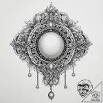 Tattoo sketch pearl string tattoo, concept ar… – tattoo sketch (№1760427074_0, 14.10.2025 07:31) — tattoovalue.net