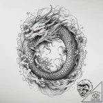 Tattoo sketch mystical narrative, ink illustr… – tattoo sketch (№1760428380_0, 14.10.2025 07:53) — tattoovalue.net