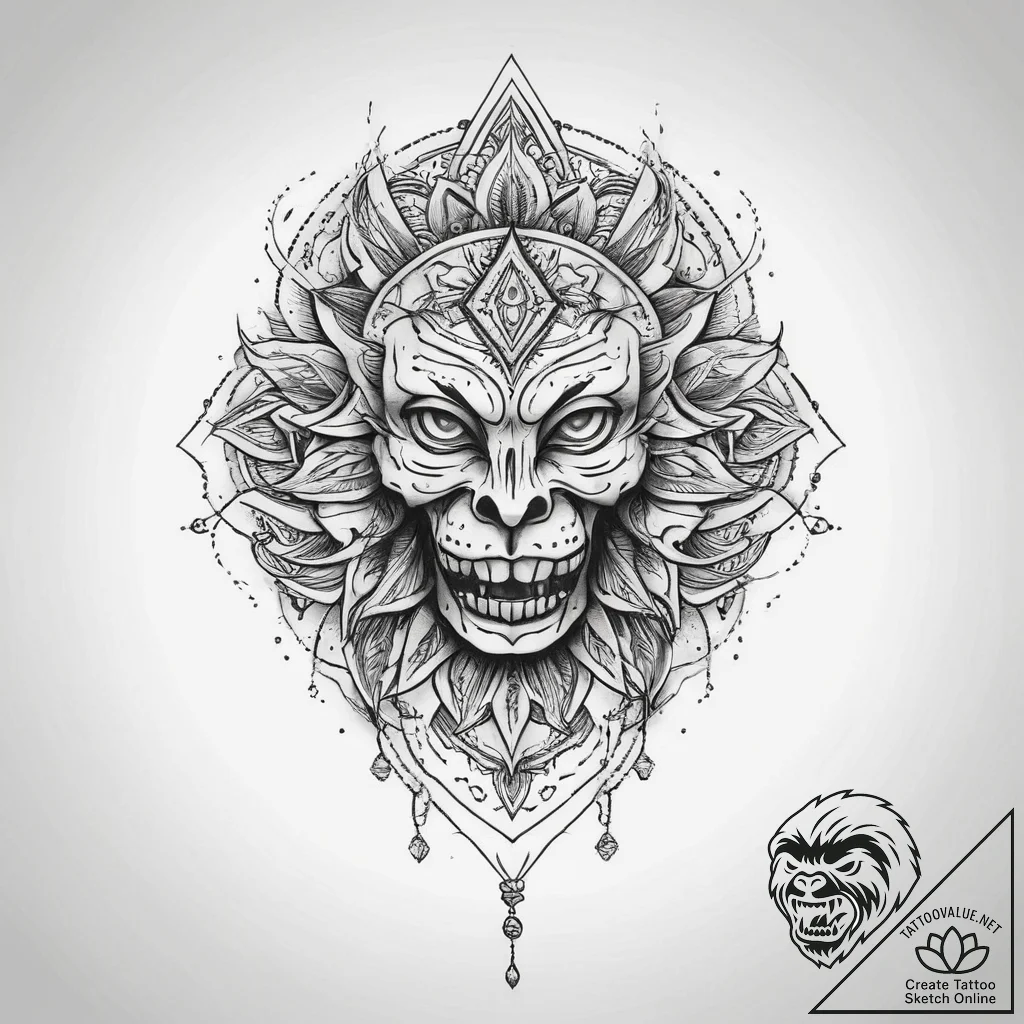 Tattoo sketch living, tattoo flash sheet desi... - tattoo sketch (№1760431417_0, 14.10.2025 08:43) — tattoovalue.net