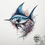 Tattoo sketch sailfish, artistic tattoo sketc… – tattoo sketch (№1760433808_0, 14.10.2025 09:23) — tattoovalue.net