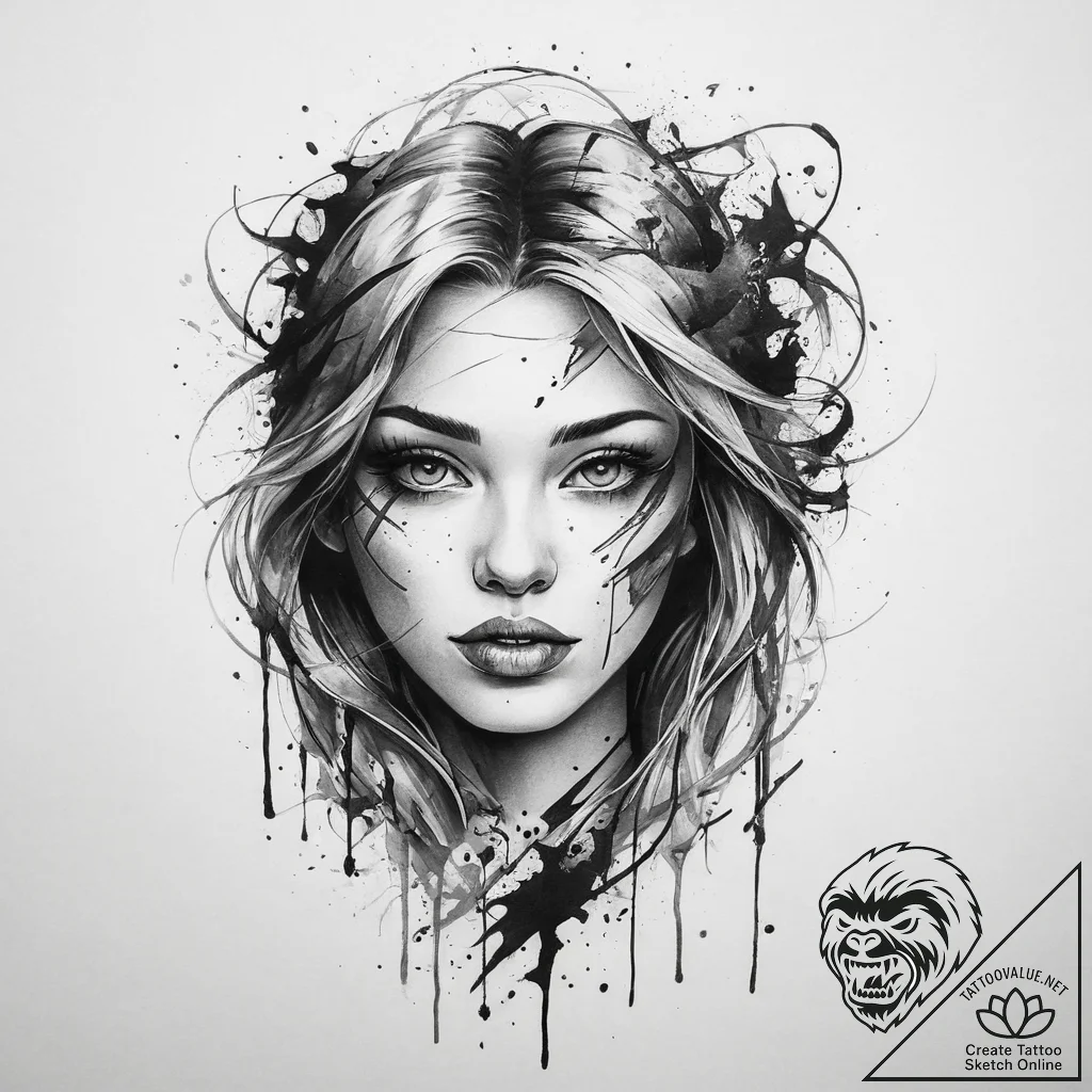 Tattoo sketch weave, concept art for tattoo,... - tattoo sketch (№1760435214_0, 14.10.2025 09:46) — tattoovalue.net