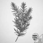 Tattoo sketch rosemary sprig, tattoo line art… – tattoo sketch (№1760435462_0, 14.10.2025 09:51) — tattoovalue.net