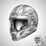 Tattoo sketch helmet – tattoo sketch (№1760435903_0, 14.10.2025 09:58) — tattoovalue.net