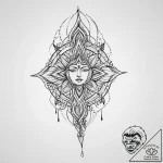 Tattoo sketch divine legend, concept art for… – tattoo sketch (№1760438734_0, 14.10.2025 10:45) — tattoovalue.net