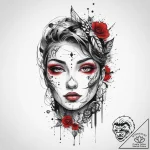Tattoo sketch auk, ink illustration for tatto… – tattoo sketch (№1760441117_0, 14.10.2025 11:25) — tattoovalue.net