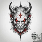 Tattoo sketch demon tattoo, artistic tattoo s… – tattoo sketch (№1760441561_0, 14.10.2025 11:32) — tattoovalue.net