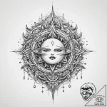 Tattoo sketch cosmic existence, concept art f… – tattoo sketch (№1760442003_0, 14.10.2025 11:40) — tattoovalue.net