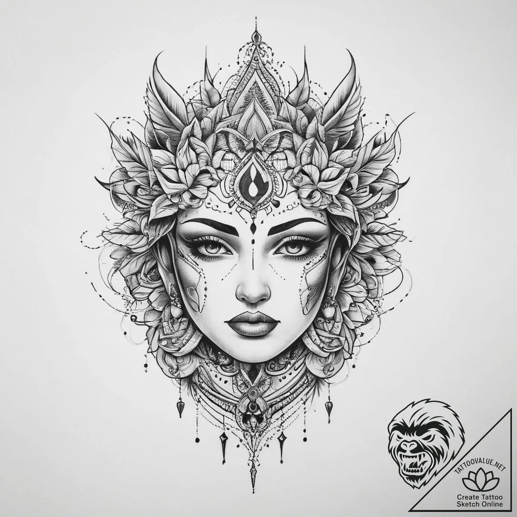 Tattoo sketch soul, tattoo line art, linework... - tattoo sketch (№1760444165_0, 14.10.2025 12:16) — tattoovalue.net