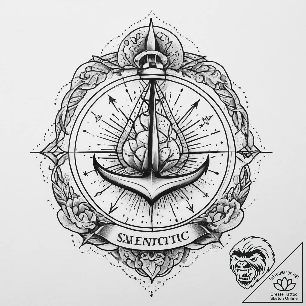 Tattoo sketch cosmic beginning, tattoo flash... - tattoo sketch (№1760445032_0, 14.10.2025 12:30) — tattoovalue.net