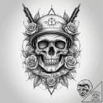 Tattoo sketch soldier with a pen, artistic ta… – tattoo sketch (№1760445465_0, 14.10.2025 12:37) — tattoovalue.net