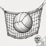 Tattoo sketch volleyball over a net, tattoo l… – tattoo sketch (№1760446342_0, 14.10.2025 12:52) — tattoovalue.net