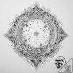 Tattoo sketch milky way galaxy, ink illustrat… – tattoo sketch (№1760446775_0, 14.10.2025 12:59) — tattoovalue.net