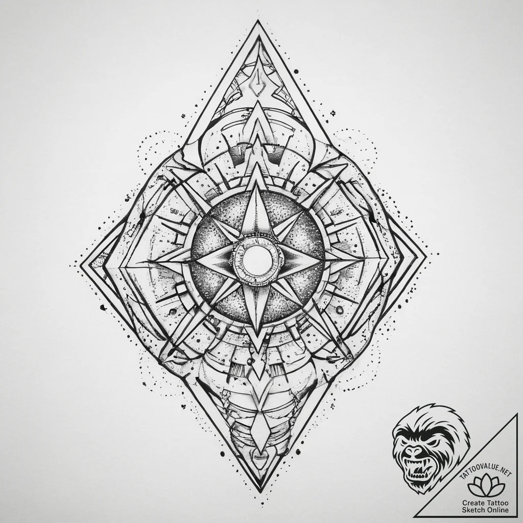 Tattoo sketch cosmic domain, tattoo flash she... - tattoo sketch (№1760448512_0, 14.10.2025 13:28) — tattoovalue.net