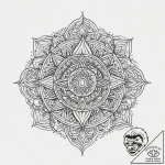 Tattoo sketch slavic embroidery pattern with… – tattoo sketch (№1760448729_0, 14.10.2025 13:32) — tattoovalue.net