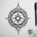 Tattoo sketch cosmic existence, tattoo flash… – tattoo sketch (№1760449165_0, 14.10.2025 13:39) — tattoovalue.net