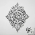 Tattoo sketch rug with a geometric pattern, t… – tattoo sketch (№1760449606_0, 14.10.2025 13:46) — tattoovalue.net