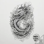 Tattoo sketch vibe, tattoo line art, irezumi… – tattoo sketch (№1760450916_0, 14.10.2025 14:08) — tattoovalue.net