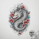 Tattoo sketch slavic embroidery pattern with… – tattoo sketch (№1760451567_0, 14.10.2025 14:19) — tattoovalue.net