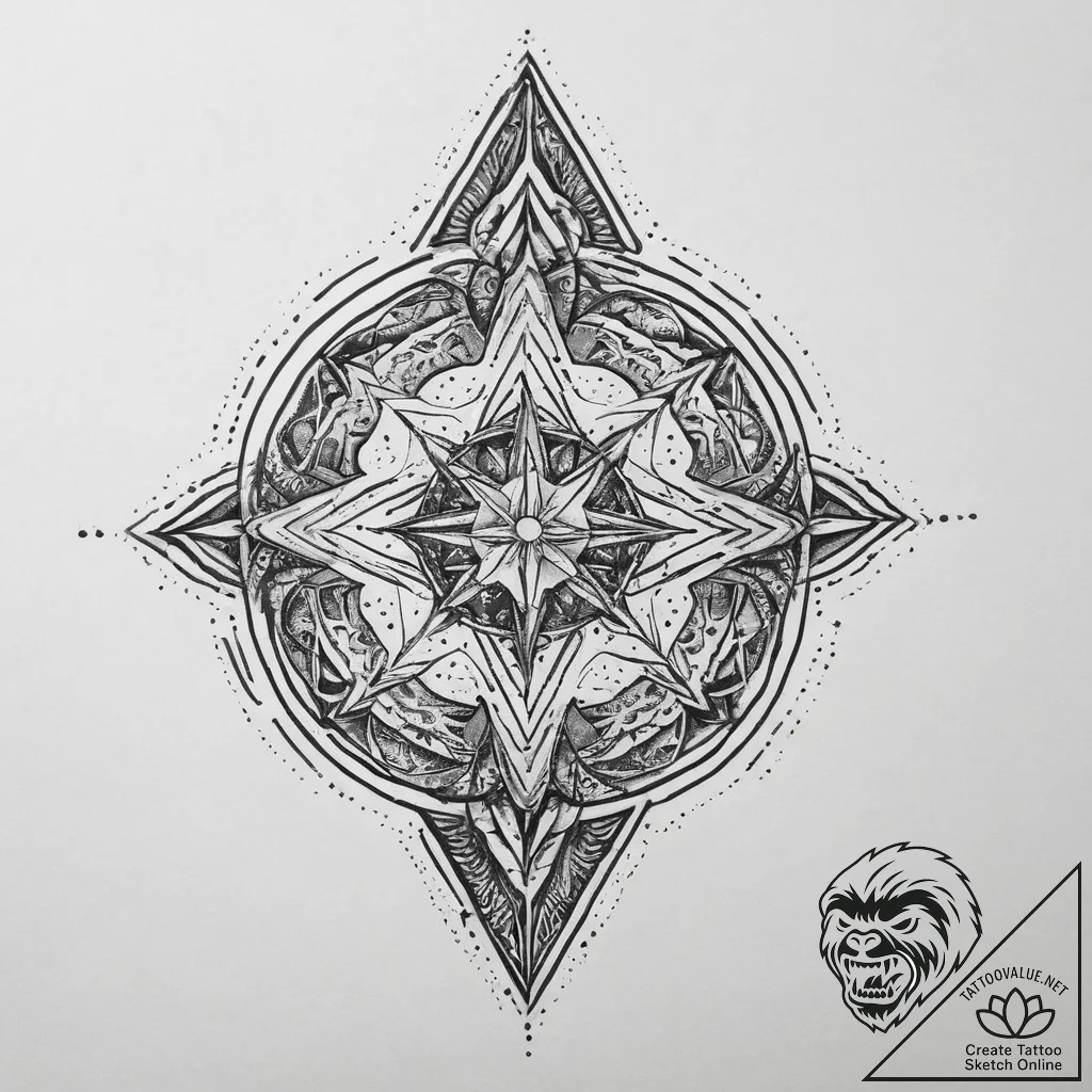 Tattoo sketch cosmic soul, tattoo line art, b... - tattoo sketch (№1760452867_0, 14.10.2025 14:41) — tattoovalue.net