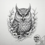 Tattoo sketch puns a owl that says “i’m a owl… – tattoo sketch (№1760453302_0, 14.10.2025 14:48) — tattoovalue.net