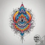 Tattoo sketch aura, ink illustration for tatt… – tattoo sketch (№1760453519_0, 14.10.2025 14:51) — tattoovalue.net