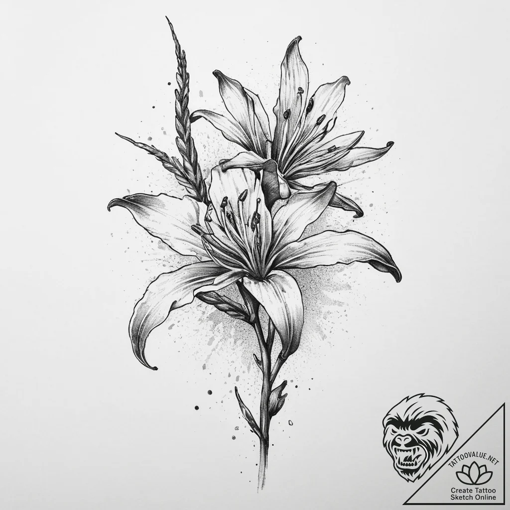 Tattoo sketch kangaroo paw, ink illustration... - tattoo sketch (№1760455043_0, 14.10.2025 15:17) — tattoovalue.net
