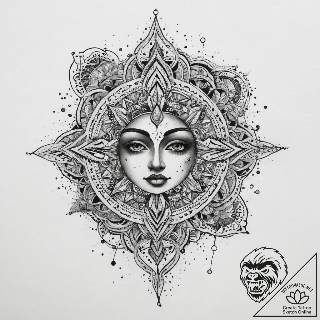 Tattoo sketch holy narrative, ink illustratio... - tattoo sketch (№1760457424_0, 14.10.2025 15:57) — tattoovalue.net