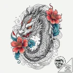 Tattoo sketch slavic embroidery pattern with… – tattoo sketch (№1760459175_0, 14.10.2025 16:26) — tattoovalue.net