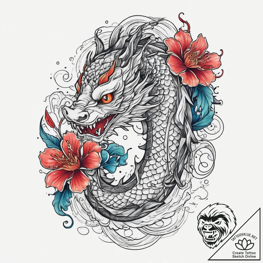 Tattoo sketch slavic embroidery pattern with... - tattoo sketch (№1760459175_0, 14.10.2025 16:26) — tattoovalue.net