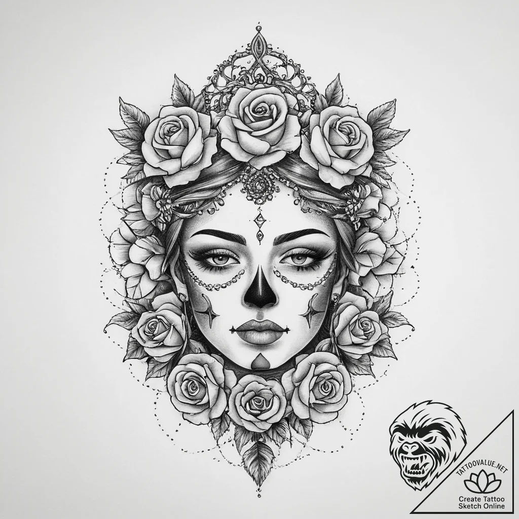 Tattoo sketch tiara tattoo, tattoo sketch des... - tattoo sketch (№1760459827_0, 14.10.2025 16:37) — tattoovalue.net
