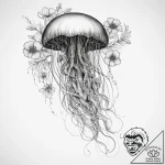 Tattoo sketch медуза с цветами, tattoo sketch… – tattoo sketch (№1760462011_0, 14.10.2025 17:13) — tattoovalue.net