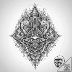 Tattoo sketch spire, tattoo sketch design, ne… – tattoo sketch (№1760462876_0, 14.10.2025 17:27) — tattoovalue.net