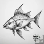 Tattoo sketch snipefish – tattoo sketch (№1760463308_0, 14.10.2025 17:35) — tattoovalue.net