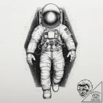 Tattoo sketch астронавт, tattoo drawing outli… – tattoo sketch (№1760469391_0, 14.10.2025 19:16) — tattoovalue.net