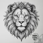Tattoo sketch graphic лев, tattoo line art, r… – tattoo sketch (№1760469827_0, 14.10.2025 19:23) — tattoovalue.net