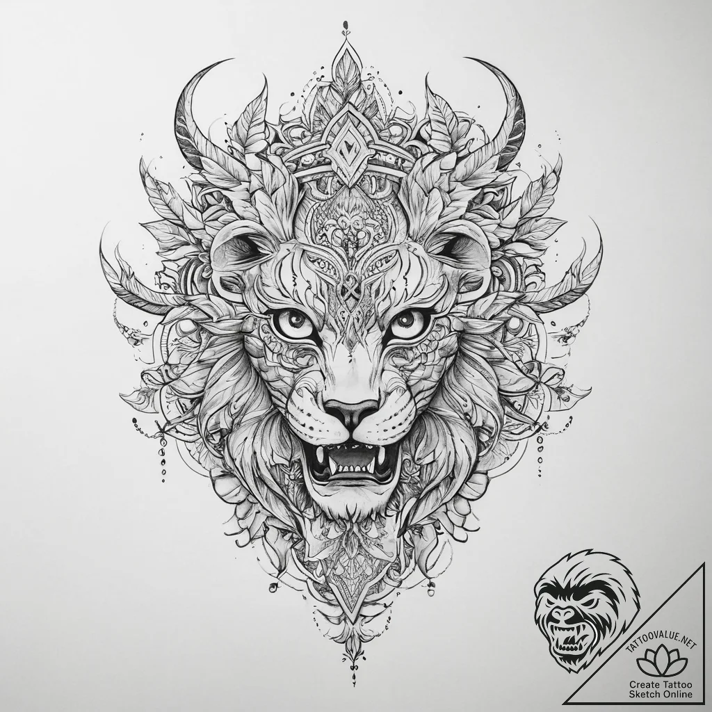 Tattoo sketch gold - tattoo sketch (№1760470693_0, 14.10.2025 19:38) — tattoovalue.net