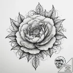 Tattoo sketch peony flower, tattoo sketch des… – tattoo sketch (№1760470909_0, 14.10.2025 19:41) — tattoovalue.net