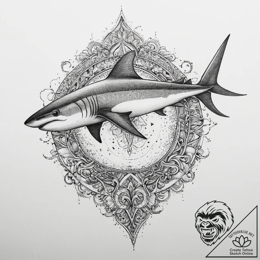 Tattoo sketch thresher shark, tattoo drawing... - tattoo sketch (№1760472001_0, 14.10.2025 20:00) — tattoovalue.net