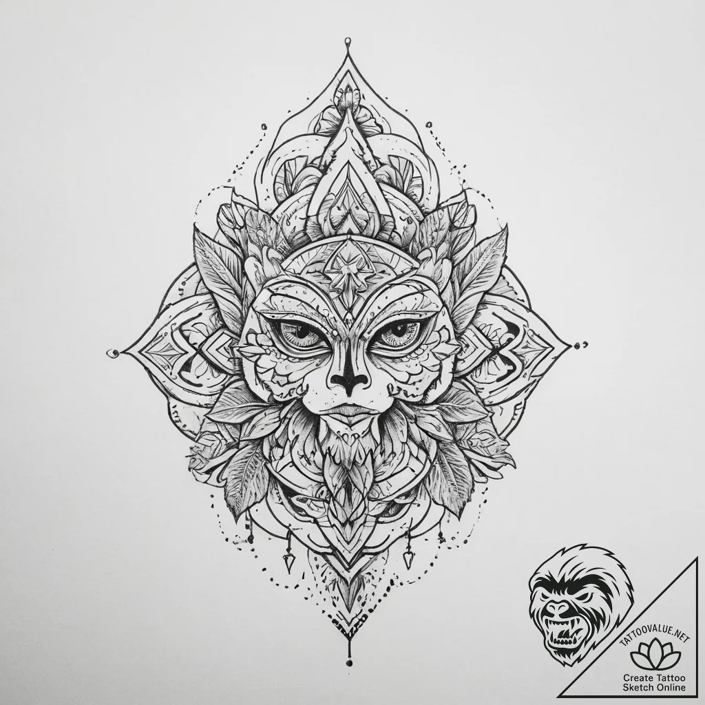 Tattoo sketch hand, tattoo line art, muted co... - tattoo sketch (№1760473960_0, 14.10.2025 20:32) — tattoovalue.net