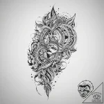 Tattoo sketch tribal узор на плече – tattoo sketch (№1760474175_0, 14.10.2025 20:36) — tattoovalue.net