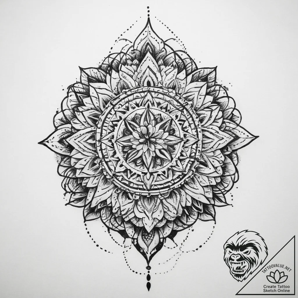 Tattoo sketch gratitude - tattoo sketch (№1760475041_0, 14.10.2025 20:50) — tattoovalue.net