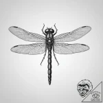 Tattoo sketch skimmer dragonfly, tattoo flash… – tattoo sketch (№1760475483_0, 14.10.2025 20:58) — tattoovalue.net