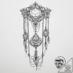 Tattoo sketch delicate chain tattoo – tattoo sketch (№1760475700_0, 14.10.2025 21:01) — tattoovalue.net