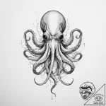 Tattoo sketch squid – tattoo sketch (№1760475916_0, 14.10.2025 21:05) — tattoovalue.net