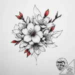 Tattoo sketch cherry blossom, tattoo drawing… – tattoo sketch (№1760476348_0, 14.10.2025 21:12) — tattoovalue.net