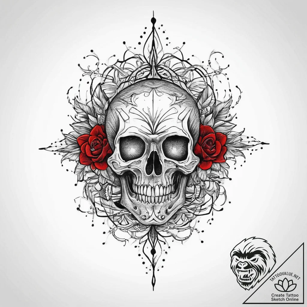 Tattoo sketch beginning, ink illustration for... - tattoo sketch (№1760476780_0, 14.10.2025 21:19) — tattoovalue.net