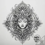 Tattoo sketch cosmic root, concept art for ta… – tattoo sketch (№1760477644_0, 14.10.2025 21:34) — tattoovalue.net