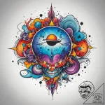 Tattoo sketch cosmic origin, artistic tattoo… – tattoo sketch (№1760477861_0, 14.10.2025 21:37) — tattoovalue.net