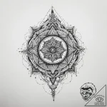 Abstract & geometric, concept art for tattoo,… – tattoo sketch (№1760478077_0, 14.10.2025 21:41) — tattoovalue.net